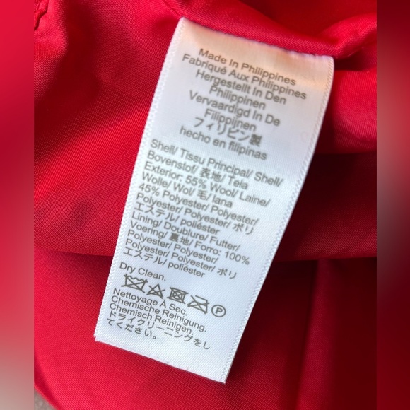 J.CREW wool MINI SKIRT plaid RED/BLACK size 10 - Picture 4 of 7